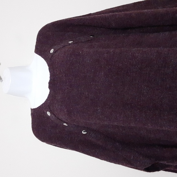 Ellos knit sweater pullover women 2X burgendy crewneck Soft Comfy Casual Office - Picture 2 of 9